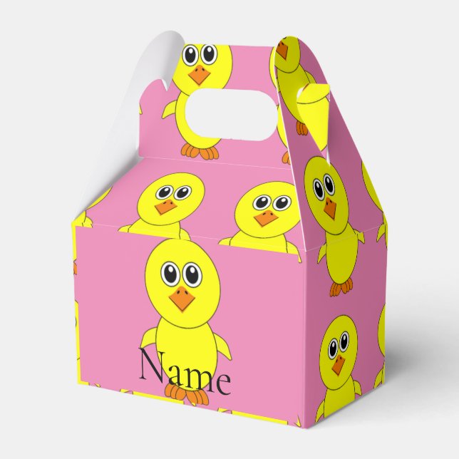 Cute Chick Thunder_Cove  Favor Box (Front Side)