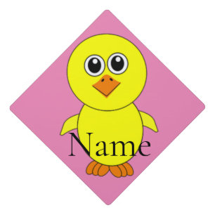 Cute Chick Thunder_Cove Graduation Cap Topper
