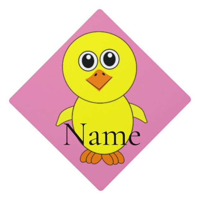 Cute Chick Thunder_Cove Graduation Cap Topper (Front)