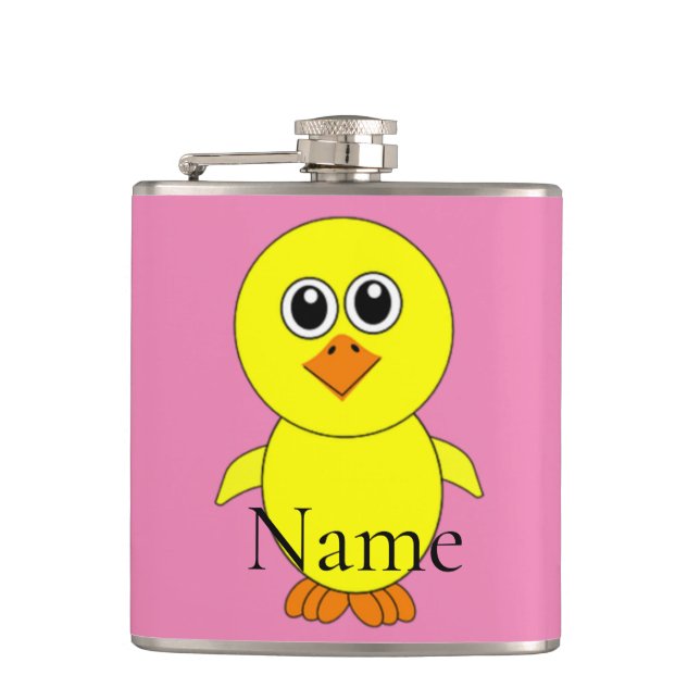 Cute Chick Thunder_Cove  Hip Flask (Front)
