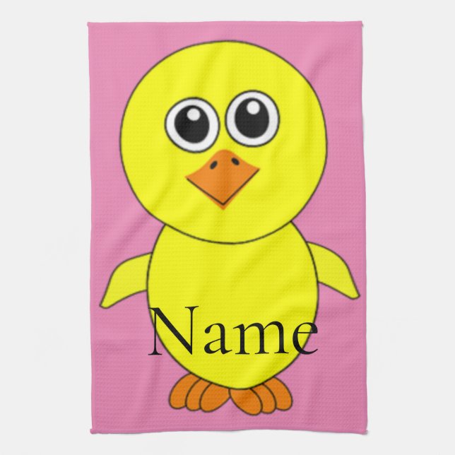 Cute Chick Thunder_Cove Kitchen Towel (Vertical)