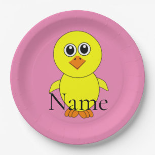 Cute Chick Thunder_Cove Paper Plate