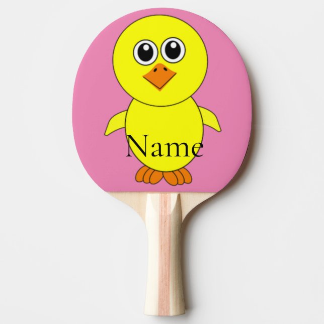 Cute Chick Thunder_Cove Ping Pong Paddle (Front)