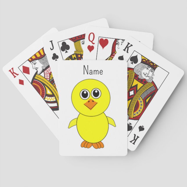 Cute Chick Thunder_Cove  Playing Cards (Back)
