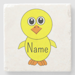 Cute Chick Thunder_Cove Stone Coaster