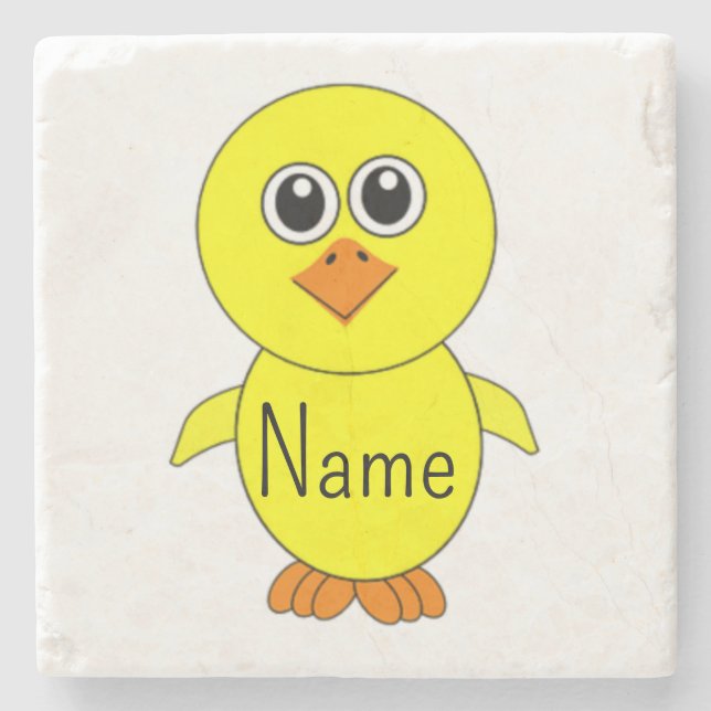 Cute Chick Thunder_Cove Stone Coaster (Front)