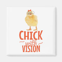 Cute Chick With Glasses - Chick With Vision