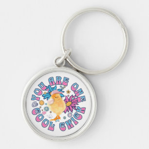 Cute Chick - You are One Cool Chick Keychain