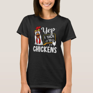 Cute Chicken Art For Men Women Kids Chicken Farmer T-Shirt