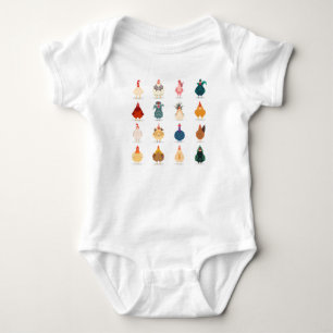 Cute Chicken Baby Bodysuit