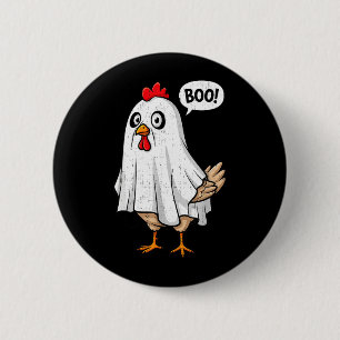 Cute Chicken Boo Funny Halloween Costume Men Women 2 Inch Round Button