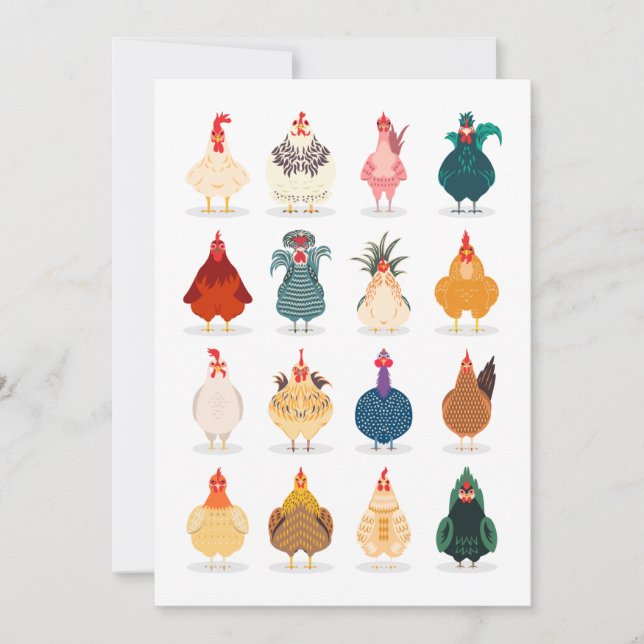 Cute Chicken Card (Front)