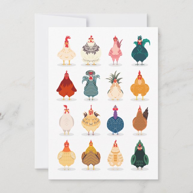 Cute Chicken Card (Front)