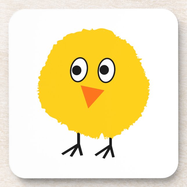 Cute chicken cartoon coaster (Front)