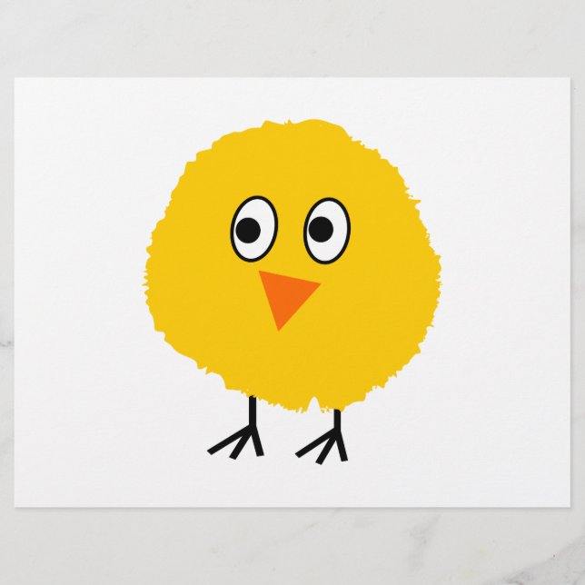 Cute chicken cartoon flyer (Front)