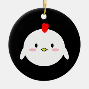 Cute Chicken Ceramic Ornament