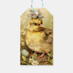 Cute Chicken Easter Eggs Forest Gift Tags