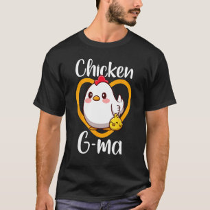 Cute Chicken G ma Chick Family Farmer Poultry Moth T-Shirt