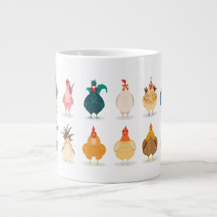 Cute Chicken Large Coffee Mug