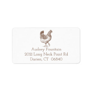 Cute Chicken Lover Farm Crazy Chicken Lady Farmer Label