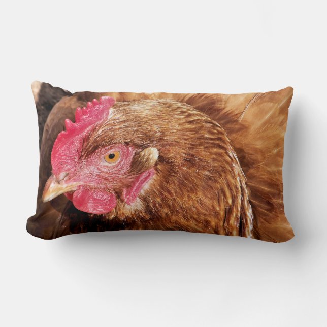 CUTE CHICKEN    LUMBAR PILLOW (Front)