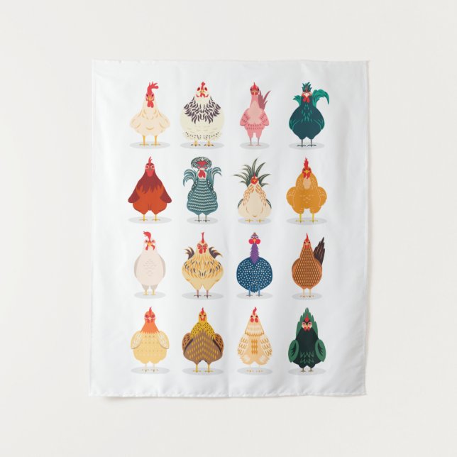 Cute Chicken Tapestry (Front)