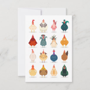 Cute Chicken Thank You Card