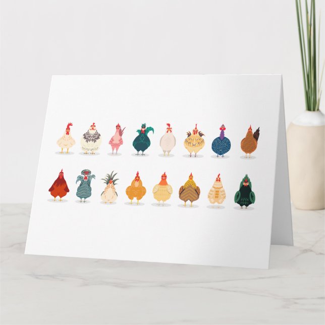 Cute Chicken Thank You Card (Front)