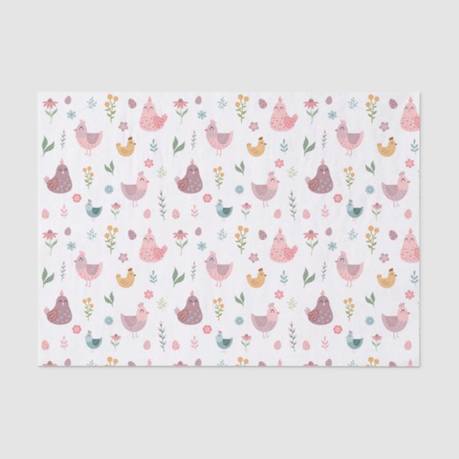 Cute Chicken Tissue Paper (Front)