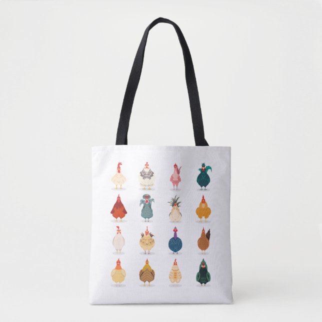 Cute Chicken Tote Bag (Front)