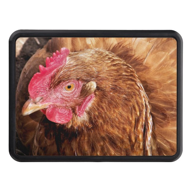 CUTE CHICKEN TRAILER HITCH COVER (Front)