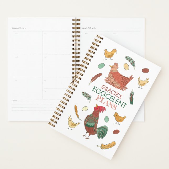 Cute Chickens Eggcelent Planner (Display)