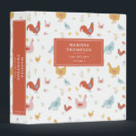 Cute Chickens Hens and Baby Chicks Photo Album Binder<br><div class="desc">A hand drawn cute chicken design featuring chickens,  hens and baby chicks. A beautiful design ideal for home décor,  party décor,  bridal showers,  baby showers and personalized gifts. Ideal for anyone who loves chickens,  farm birds and country themed illustrations.</div>