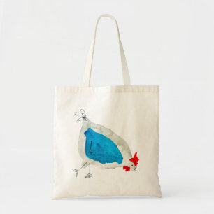 Cute chickens watercolor tote bag