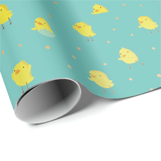 Cute Chicks  Wrapping Paper (Roll Corner)