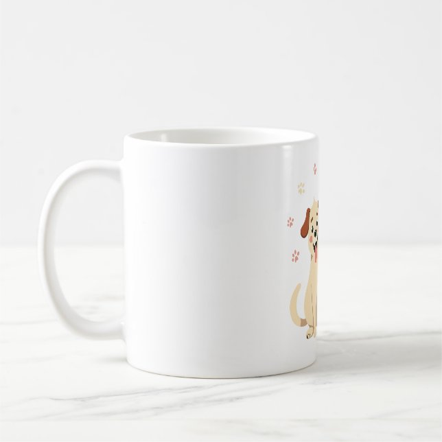 Cute chien & chat Mug pour les amoureux des animau (Gauche)