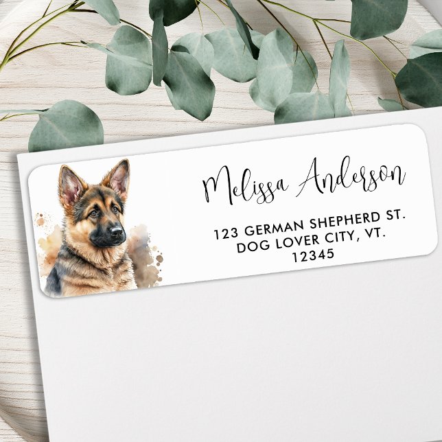 Cute Chien Chien Chien Allemand Berger Adresse de  (Créateur téléchargé)