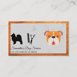 Cute Chien Groomer Styliste Sheers Carte de visite