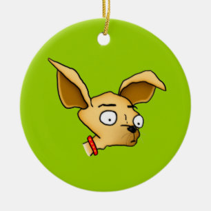 Cute Chihuahua Ceramic Ornament