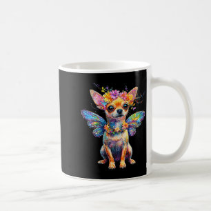 Cute Chihuahua Dog Angel With Wings Coffee Mug