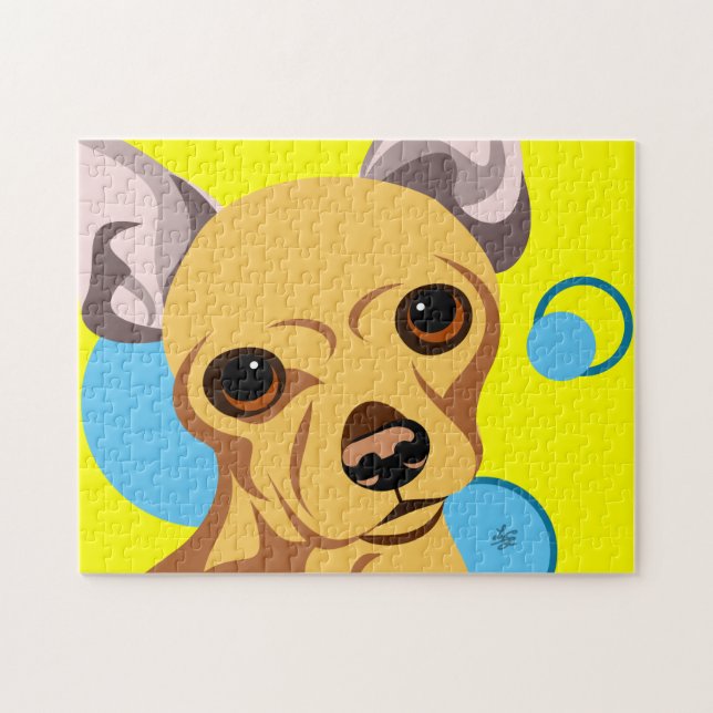 Cute Chihuahua Dog Jigsaw Puzzle (Horizontal)