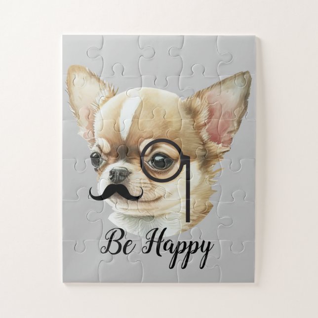 Cute Chihuahua Dog Lover Jigsaw Puzzle (Vertical)