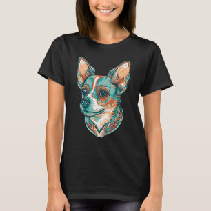 Cute Chihuahua Dog on Chihuahua 4 T-Shirt