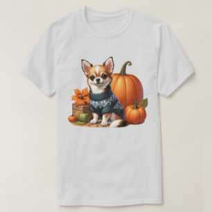 Cute Chihuahua en Sweat avec Citrouille