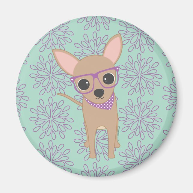 Cute Chihuahua Magnet (Front)
