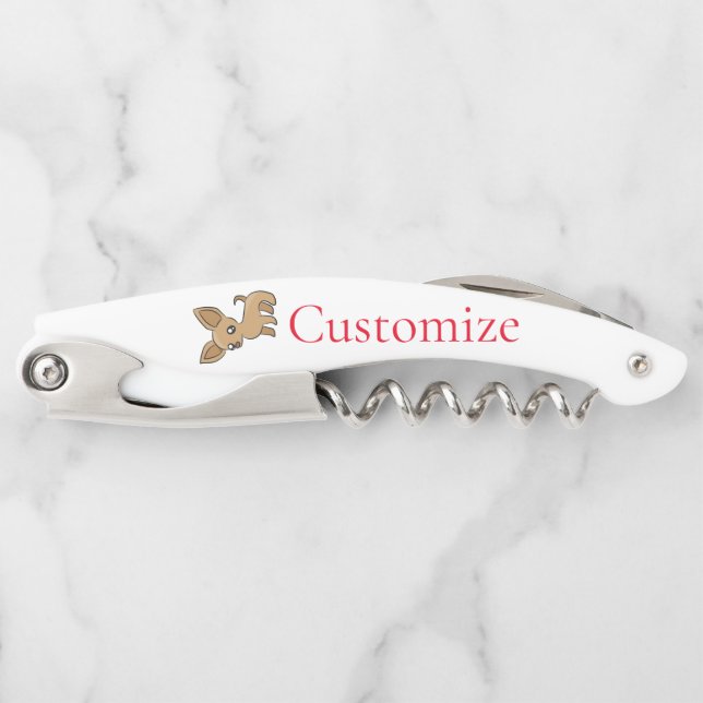 Cute Chihuahua Mama Art Thunder_Cove Corkscrew (Front)