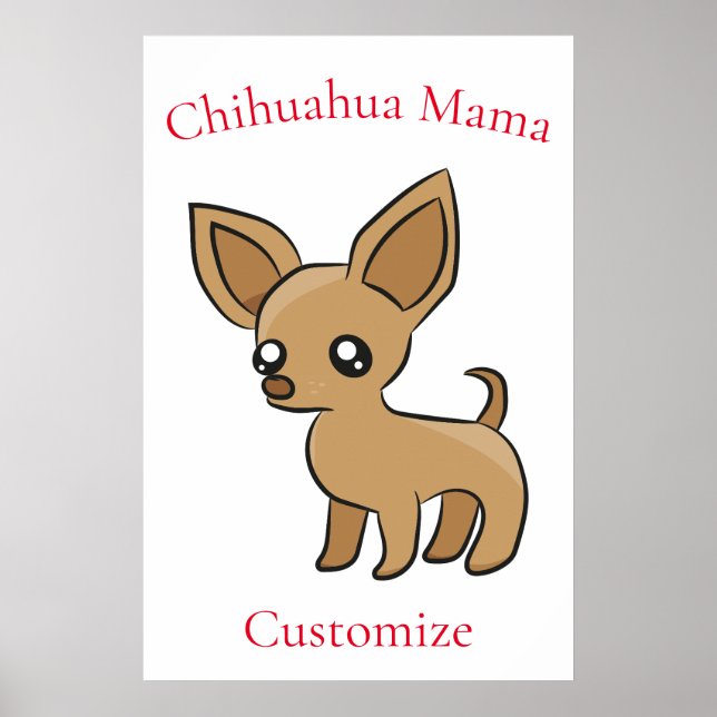Cute Chihuahua Mama Art Thunder_Cove Poster (Front)