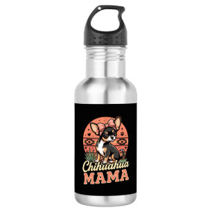Cute Chihuahua Mama Bow Dog Mom 532 Ml Water Bottle
