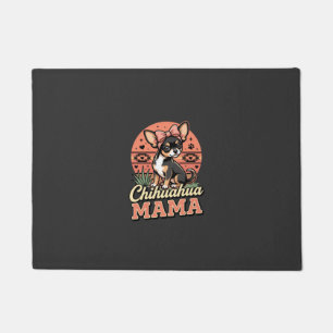 Cute Chihuahua Mama Bow Dog Mom Doormat