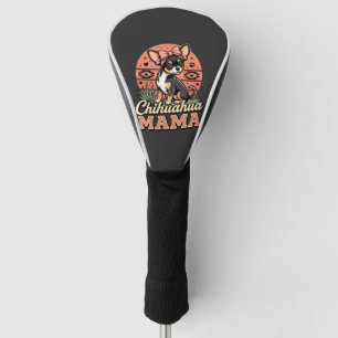 Cute Chihuahua Mama Bow Dog Mom Golf Head Cover